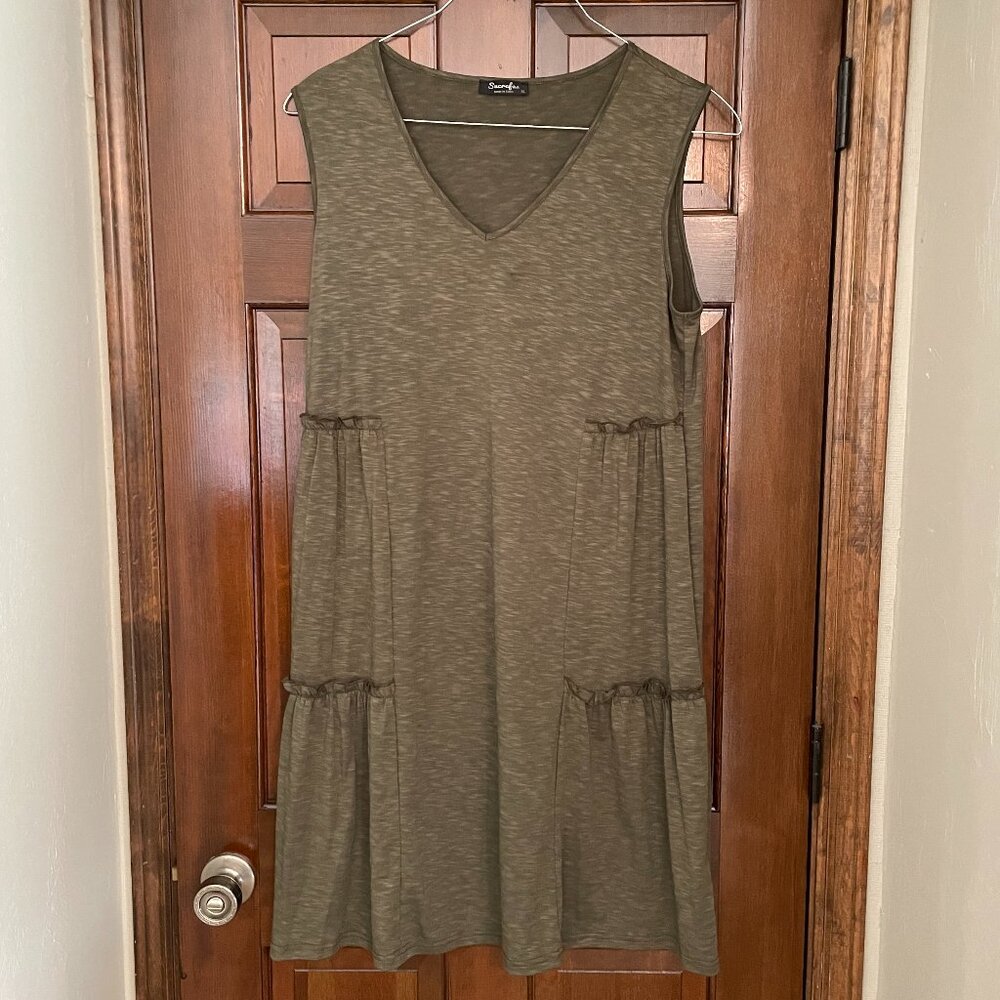 NWOT Size XL Sucrefas olive green dress